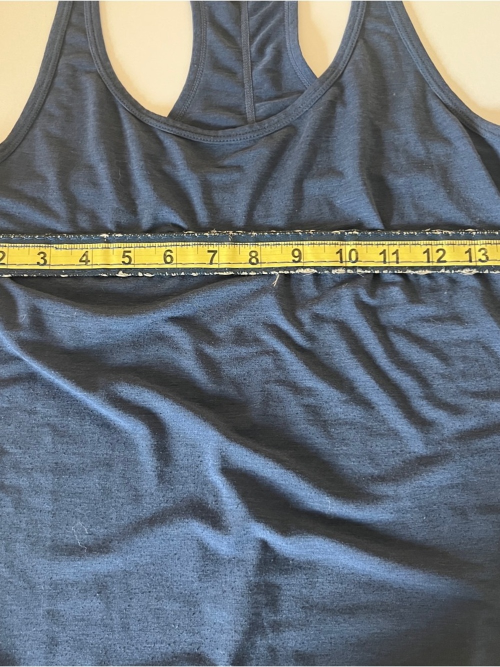Navy Racerback Tank Top - Picture 6 of 7